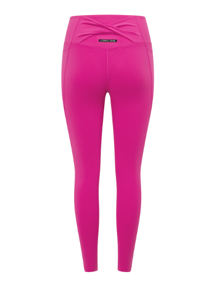 Bright Pink Lorna Jane Twist It NoChafe Pocket Legging