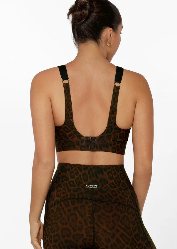 Cheetah Print Lorna Jane Amy Sports Bra