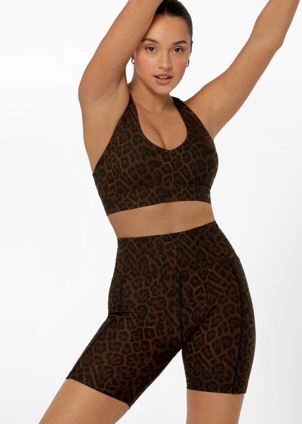 Cheetah Print Lorna Jane Amy Sports Bra