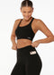 Black Lorna Jane Compress Compact Sports Bra